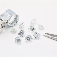 Vente en gros de coussin Moissanite blanche 2-11mm 0.06-7ct Prix par carat en vrac