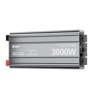Convertisseur universel 1000W 2000W 3000W 4000W 6000W 12V/24V vers 110V 220V 230V à onde sinusoïdale pure avec doubles prises CA - Product Image 1