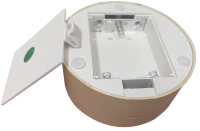 Lampe à LED variable 7 couleurs Grain de bois ronde USB enfichable ABS ronde Led veilleuse Base de lampe