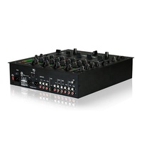 Console de mixage DJ USB 6 canaux M6, élégante et professionnelle, avec égaliseur 3 bandes/gain/mesure LED sur chaque canal