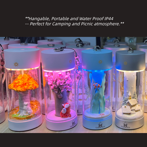 Lámpara LED recargable fácil de llevar Ocean Coral Reef, luz nocturna de acuario con <span class=keywords><strong>pez</strong></span> <span class=keywords><strong>payaso</strong></span>, tema marino de verano decoración del hogar regalo - Product Image 6