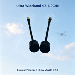 <span class=keywords><strong>Antenne</strong></span> fouet FPV noire de 100 mm à gain élevé et faible axialité RHCP 2.0dBi SMA Mâle pour drone de course et freestyle 4.8-6.0GHz (lien vidéo) - Product Image 2