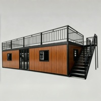 Maison conteneur modulaire préfabriquée de haute qualité de 40 pieds avec système d'énergie solaire – Atelier moderne, bureau, logement