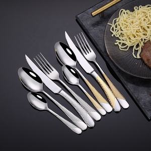 High Quality <strong>Cutlery</strong> Mirror Stainless Steel Wedding Dinnerware Luxury Gold Plated <strong>Cutlery</strong>