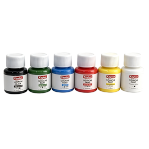 Ensemble de peinture <span class=keywords><strong>gouache</strong></span> en bouteille de 25 ml, 6 couleurs, pigments mats portables de petite capacité pour la pratique quotidienne de l'art et de l'esquisse, boîte de couleurs - Product Image 4