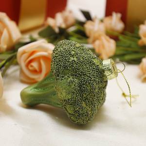 <b>Hand</b>-painted UV Printing Glass Vegetable <b>Mold</b> Christmas Tree Pendant Decoration with Customizable Shape and Color - Product Image 3