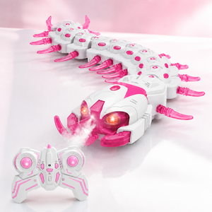 Robot insecte centipè<span class=keywords><strong>de</strong></span> lumineux RC 2,4 GHz <span class=keywords><strong>de</strong></span> 63 cm, fonctionnant sur piles AA, avec LED et musique, vente en gros - Product Image 2