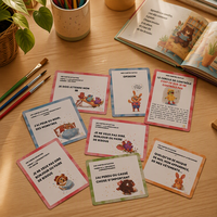 Impression de cartes flash personnalisées OEM ODM, cartes flash éducatives pour enfants avec boîte, logo personnalisé