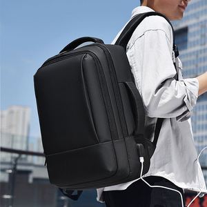 Sac à dos moderne pour ordinateur portable 17,3 pouces, sac de travail, sac de voyage imperméable, sac d'affaires avec port de charge USB - Product Image 3