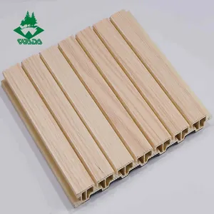 China Hot Sell Indoor Holz Wand paneel Günstige Kunststoff platten Holz Innen verkleidung