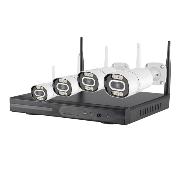 4CH 3MP Security WiFi Camera Kit Wireless Nvr Kit Video Surveillance CCTV Camera System