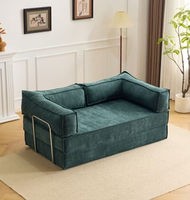 Canapé-lit convertible en solde, style minimaliste italien, adapté aux animaux, en chenille, pliable, base antidérapante, grand lit de jour pour salon