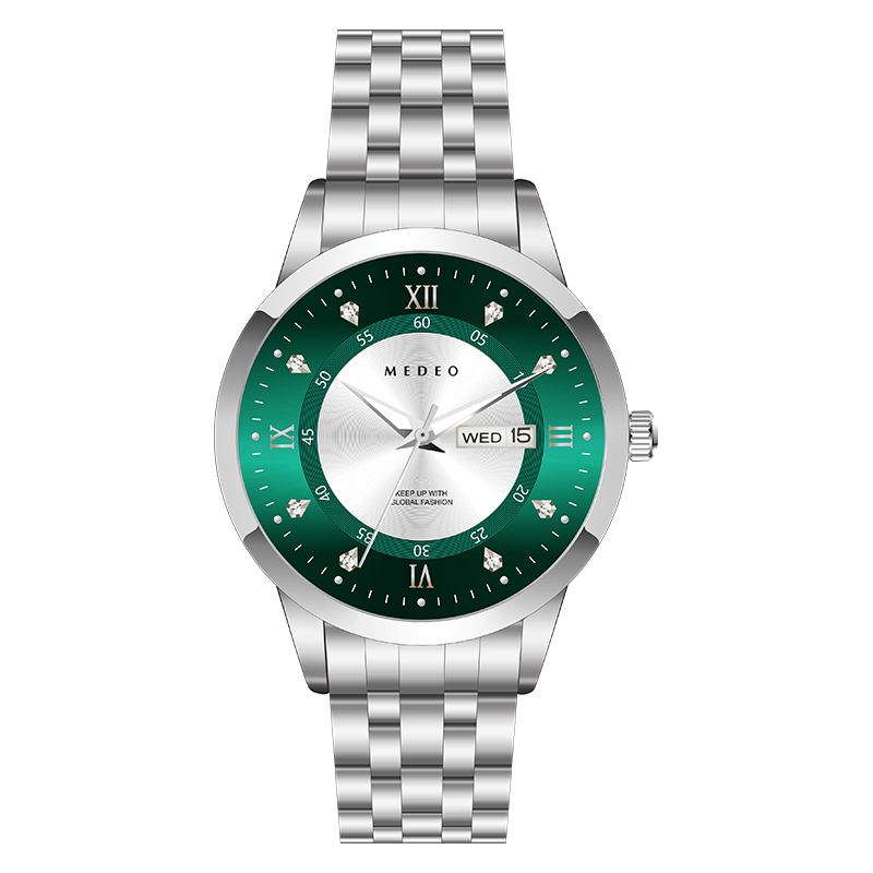 Boîtier argenté en acier inoxydable