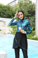 Nouveau Hijab musulman Burkinis maillot de bain vêtements modestes islamique arabe femmes filles séparé 3 pièces maillot de bain musulman maillot de bain
