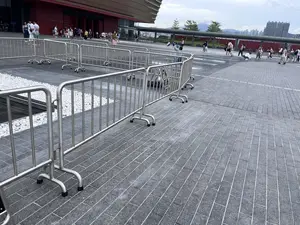 Barriere ad incastro per il controllo della folla in metallo barricata pedonale