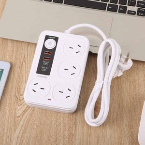 Regleta de Enchufes Australiana con Protección Contra Sobrecarga, Cable de Extensión con 4 Tomas y Carga Rápida PD25W, Enchufe Móvil con <span class=keywords><strong>Puerto</strong></span> USB - Product Image 4