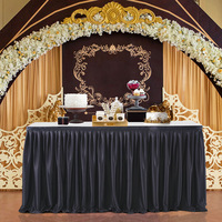 Nappe de table jetable en tulle plissée à volants, imperméable et écologique, pour mariages, anniversaires et fêtes