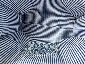 Bolso Tote Acolchado de Algodón, Tela Natural, Estampado Floral a Mano, Estampado Indio, Bolso de Hombro para Viajes y Compras - Product Image 6