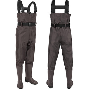Waders de poitrine imperméables et respirants pour hommes bas pied de pêche Wader costume avec ceinture Wading gilet de pêche - Product Image 3