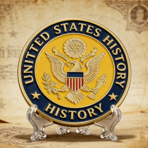 Monedas Conmemorativas Vintage Personalizadas, Aleación de Zinc Galvanizada, Esmalte Relleno, Texto en Relieve, Temas Históricos, Regalos Oficiales - Product Image 2