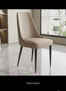 Taburete nórdico moderno para ocio, silla de comedor con respaldo de hierro y material de terciopelo para hotel, restaurante <span class=keywords><strong>italiano</strong></span> o uso doméstico - Product Image 4