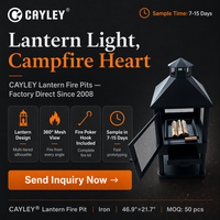 CAYLEY Lanterne et Réchaud de Camping Durable, Idéal pour Jardin, Patio, Cour Arrière, Camping et Utilisation Quotidienne en Extérieur