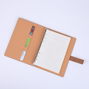 Cartable a6 budget cartable scolaire africain cahier logo personnalisé couverture rigide en cuir pu avec poche arrière agendas personnalisés vente en gros - Product Image 1