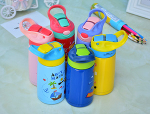 Bouteille d'eau pour enfants à double paroi sans Bpa de qualité alimentaire avec logo personnalisé 12oz - Product Image 6