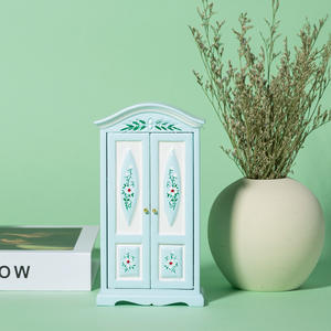 1:12 Modèle de chambre à coucher de maison de poupée miniature de haute qualité avec bricolage en bois impression garde-robe meubles ornements pour accessoires de photographie - Product Image 2