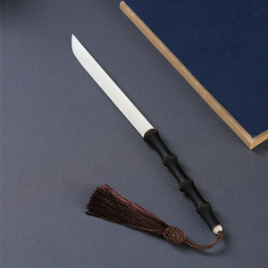Zhuqige Plum Blossom Bamboo Paper Knife Ox Bone Blade Handmade Chinese Style Stationery Utility Knife - Product Image 2