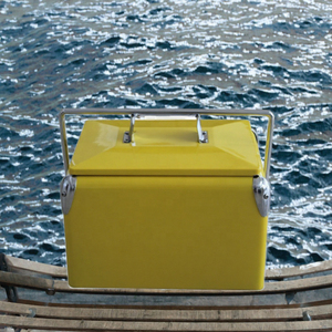 Alabanza Enterprises <b>Gold</b> Metal Square <b>Ice</b> <b>Bucket</b> Beverage Cooler Classic Design 5L Capacity Lightweight Leak Proof Camping - Product Image 2