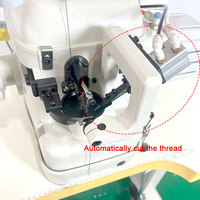 LVBU-600ZDA automatique coupe-fil industriel Strobel Machine à coudre haute vitesse chaussure semelle intérieure Overseaming Machine à coudre nouveau
