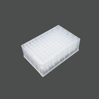 DWP-96022-1 2.2ml Puits Profond 96 Plaque Polypropylène Transparent Fond 'U' Personnalisable OEM 96 Puits PCR Plaque Plastique
