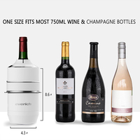 Refroidisseur à vin de 30 oz en acier inoxydable, refroidisseur à double paroi isolé, refroidisseur à glace avec différentes couleurs