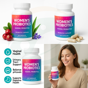 Suplemen <span class=keywords><strong>Herbal</strong></span> OEM Kapsul Probiotik Wanita Dewasa 50 Miliar Enzim Cranberry Dukungan Imunitas Manajemen Energi Kecantikan - Product Image 5