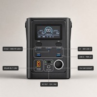 Centrale Électrique Portable 300W en Gros, 240Wh LiFePO4, MPPT, XT60, Charge Rapide PD, Logo Personnalisé, Générateur Solaire d'Urgence pour Extérieur