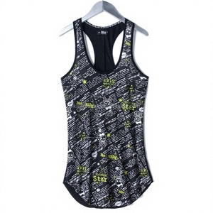 Custom KIWTT06 Women's Plus Size Casual Style Singlet Tank <b>Top</b> Lightweight Jersey Fabric Breathable Lace Beading for Summer - Product Image 1