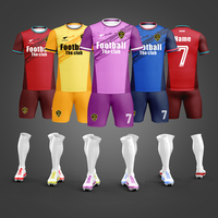 Maillot de football de club de qualité supérieure, pas cher, en gros, pour enfants, dernier modèle, ensemble de maillots de football 100% polyester pour hommes
