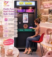 Distributeur automatique de vernis à ongles en libre-service, plusieurs couleurs au choix, pour impression 3D et autocollants en gel UV, usage commercial en centre commercial