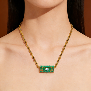 Collier pendentif en forme de cœur avec lettres d'<span class=keywords><strong>amour</strong></span> pour les amoureux, chaîne torsadée en acier inoxydable, collier à gouttes d'huile, cadeaux de couple pour femmes - Product Image 1