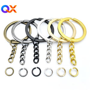 Khuyến mại số lượng lớn Phụ Kiện Móc chìa khóa với cừu mắt vít kim loại chia vòng chìa khóa với chuỗi cho đồ chơi đồ trang sức làm - Product Image 1
