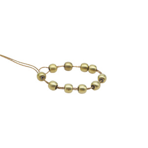 Copper Alloy Round Metal Beads 96 Loose Beads For <b>Bracelet</b> Making - Product Image 5