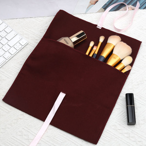 Custom Logo Burgundy High Quality Thick Cotton Dust Bag Cotton <b>Canvas</b> Gift Pouch Flap Twill Cotton Envelope Clothes Custom Size - Product Image 4