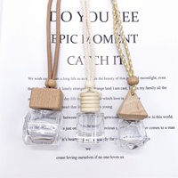 Populaire Flacon diffuseur vide en verre 8ml 10ml pour diffuseur de parfum de voiture à clipser, pendentif pour huiles essentielles et parfums, 100 pièces