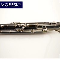 Fagot Profesional MORESKY para Niños, Modelo BS228, Instrumento de Viento, Superficie Niquelada, Cuerpo de Resina ABS, Resina de Cobre