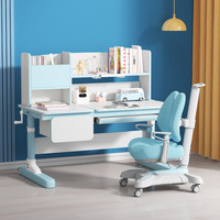 Meubles de chambre à coucher Bon marché École primaire Ensemble table de bureau et chaises d'étude pour enfants étudiants intelligents