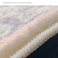 Tapis ronds pour salon et chambre à coucher - Polyester Terylene lavable en machine - Direct usine