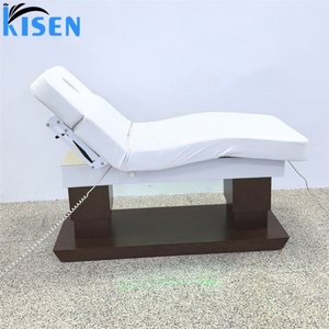 KISEN Mobilier de Salon de Luxe, Lit de Massage Facial Électrique à 4 Moteurs, Chaise Cosmétique, Lit de Beauté pour Spa, Hôtel, Fitness, Gym - Product Image 3