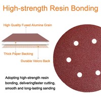 Disques abrasifs HUNTKING pour le ponçage, papier abrasif pour plaques de plâtre 225 mm pour le polissage du granit