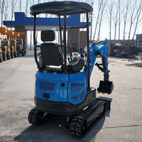 Livraison Gratuite Mini-Excavatrice sur Chenilles de 1,8 Tonne avec Moteur Kubota CE EPA Euro 5, Zéro Balancement Arrière, Châssis Hydraulique Extensible